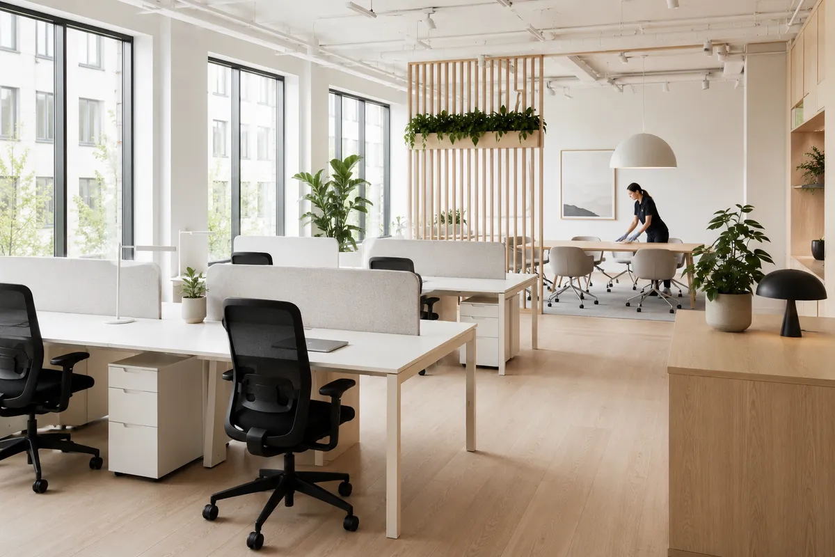 Rent och städat kontor